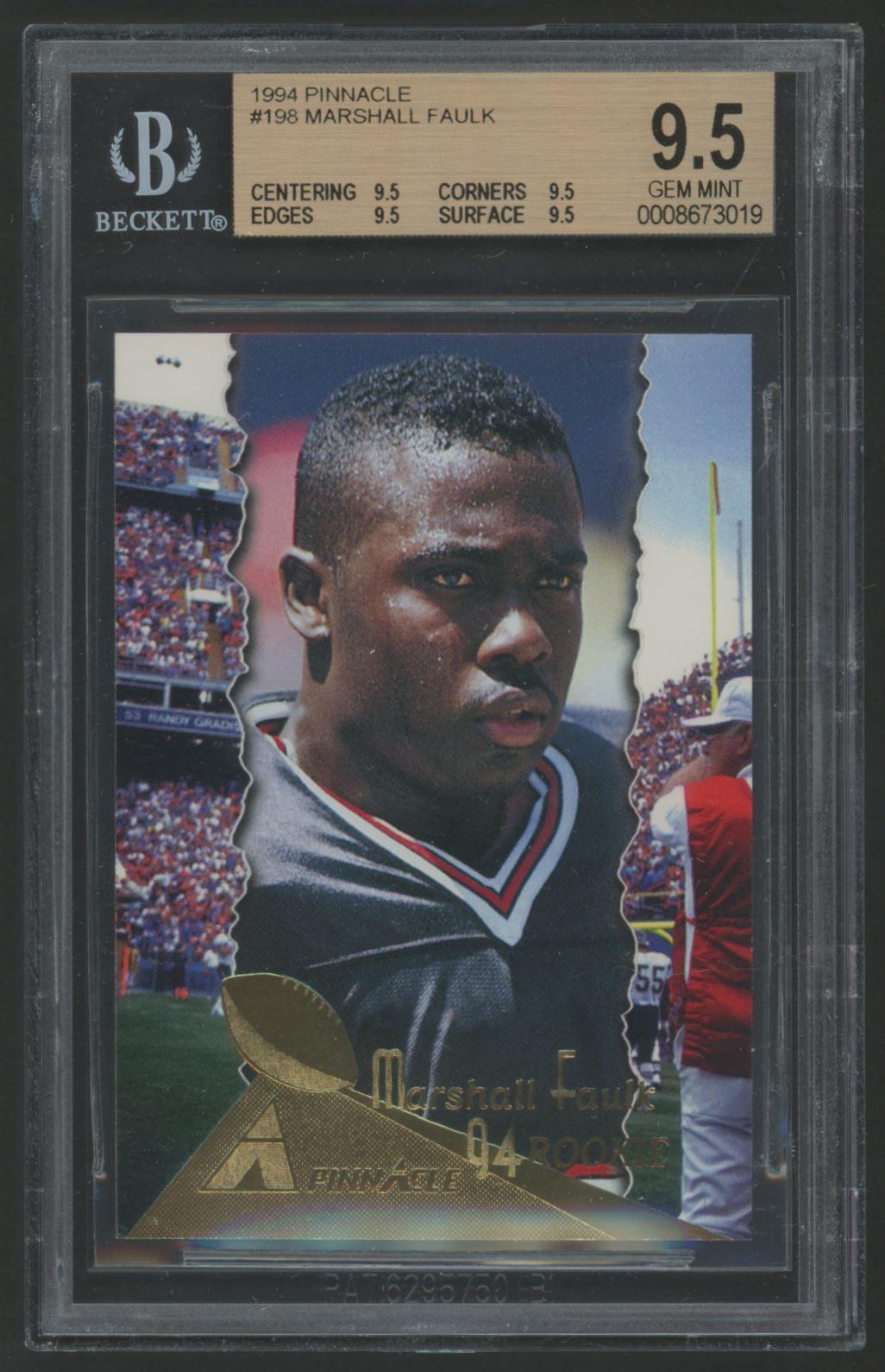 Marshall Faulk 1994 Pinnacle #198 (BGS 9.5) at PristineAuction.com Marshall Faulk 1994 Pinnacle #198 (BGS 9.5) at PristineAuction.com