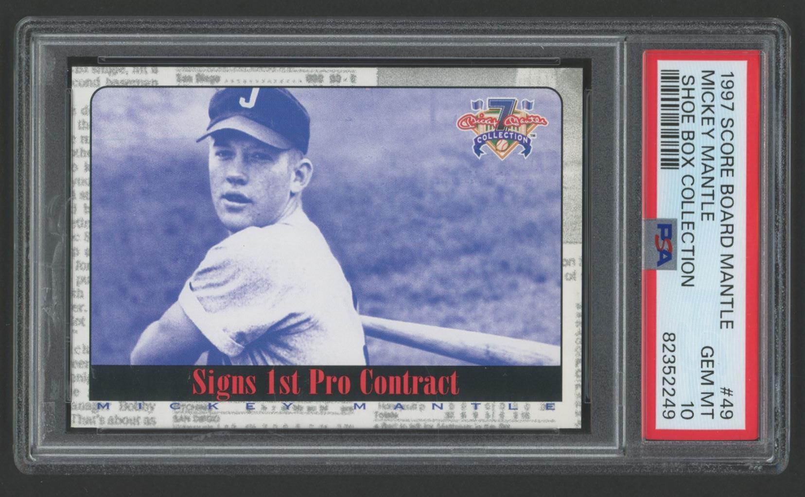 Mickey Mantle 1997 Scoreboard Shoe Box Collection #49 (PSA 10) at PristineAuction.com Mickey Mantle 1997 Scoreboard Shoe Box Collection #49 (PSA 10) at PristineAuction.com