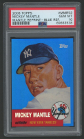 Mickey Mantle 2008 Topps Mantle / 1953 Reprint Blue Refractor #MMR53 (PSA 10) at PristineAuction.com