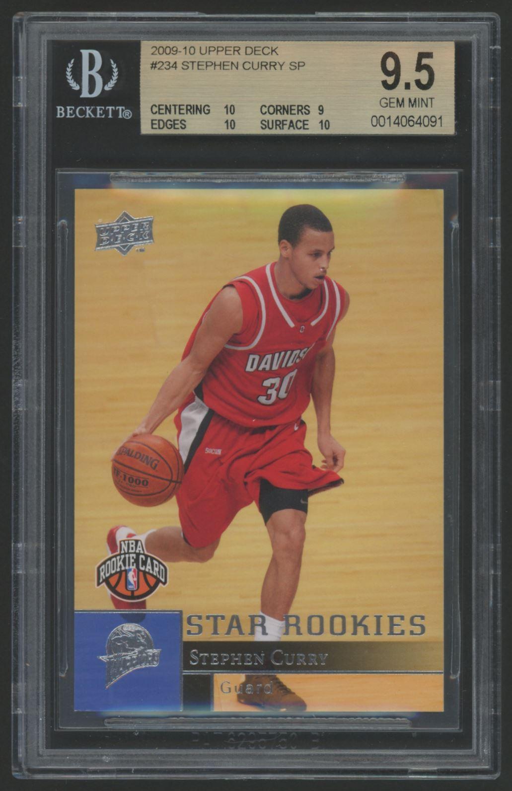 Stephen Curry 2009-10 Upper Deck SP #234 RC (BGS 9.5) at PristineAuction.com Stephen Curry 2009-10 Upper Deck SP #234 RC (BGS 9.5) at PristineAuction.com