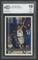 Tim Duncan 1997-98 Topps #115 (BCCG 10) at PristineAuction.com