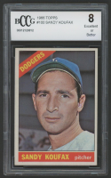 Sandy Koufax 1966 Topps #100 (BCCG 8) at PristineAuction.com