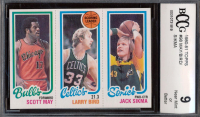 Scott May / Larry Bird / Jack Sikma 1980-81 Topps #98 RC (BCCG 9) at PristineAuction.com
