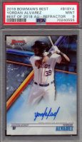Yordan Alvarez 2018 Bowman's Best Best of '18 Autographs Refractors #B18YA (PSA 9) at PristineAuction.com