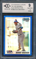 Manny Machado 2010 Bowman Chrome 18U USA Baseball Blue Refractors #18BC10 RC #49/250 (BCCG 9) at PristineAuction.com