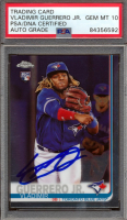 Vladimir Guerrero Jr. Signed 2019 Topps Chrome Update #21 RC (PSA | Autograph Graded 10) at PristineAuction.com