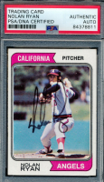 Nolan Ryan Signed 1974 Topps #20 (PSA) at PristineAuction.com