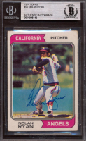 Nolan Ryan Signed 1974 Topps #20 (BGS) at PristineAuction.com
