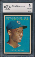 Ernie Banks 1961 Topps #485 MVP (BCCG 9) at PristineAuction.com