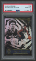 Anthony Edwards 2020-21 Panini Illusions #152 RC (PSA 10) at PristineAuction.com