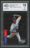 Clayton Kershaw 2008 Upper Deck Timeline #333 RC (BCCG 10) at PristineAuction.com