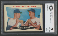 Mickey Mantle / Ken Boyer 1960 Topps #160 Rival All-Stars (BCCG 9) at PristineAuction.com