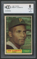 Roberto Clemente 1961 Topps #388 (BCCG 8) at PristineAuction.com