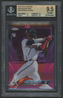 Ronald Acuna Jr. 2018 Topps Chrome Pink Refractors #193 RC (BGS 9.5) at PristineAuction.com
