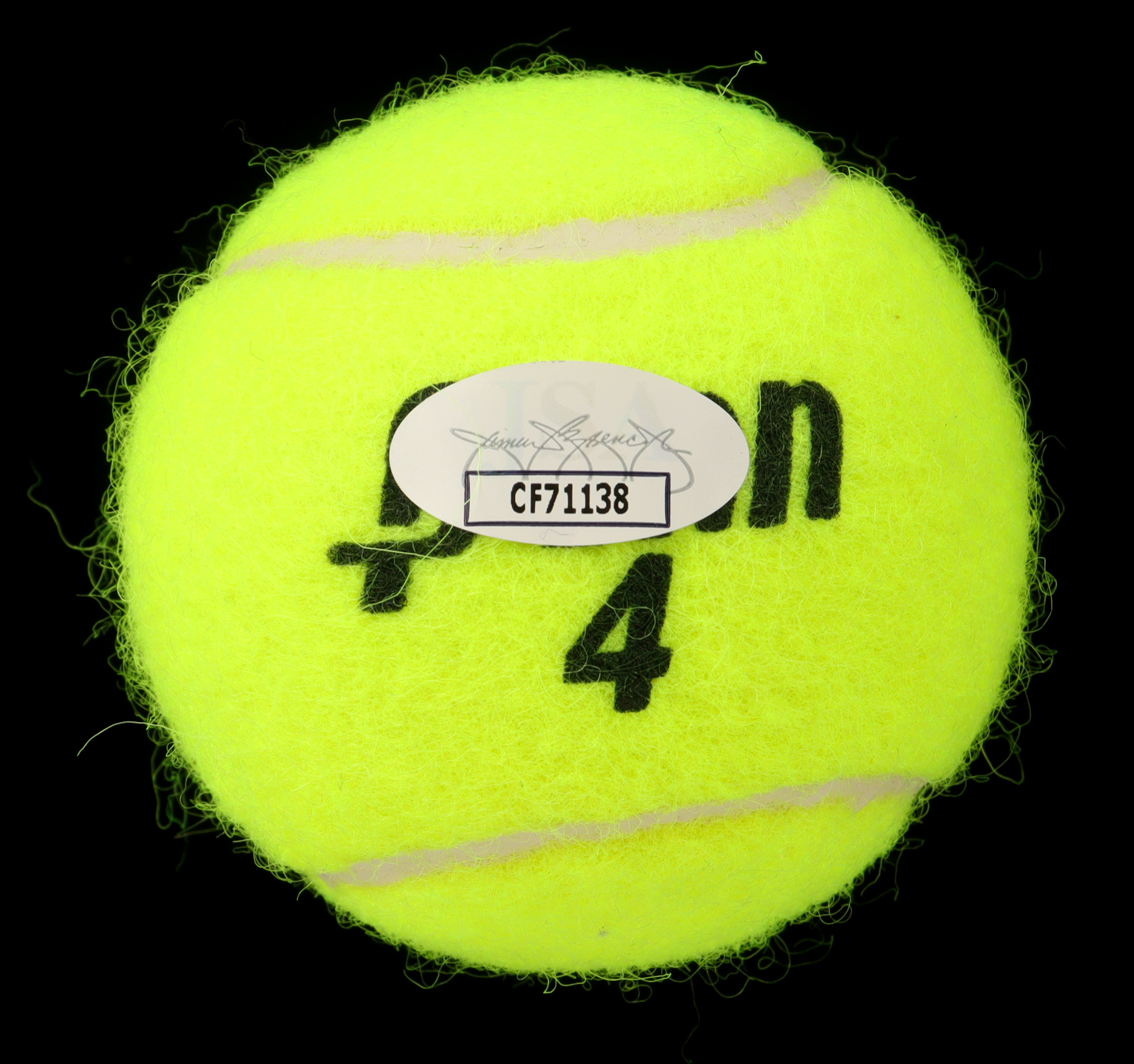 Novak Djokovic Signed Tennis Ball (JSA) at PristineAuction.com Novak Djokovic Signed Tennis Ball (JSA) at PristineAuction.com