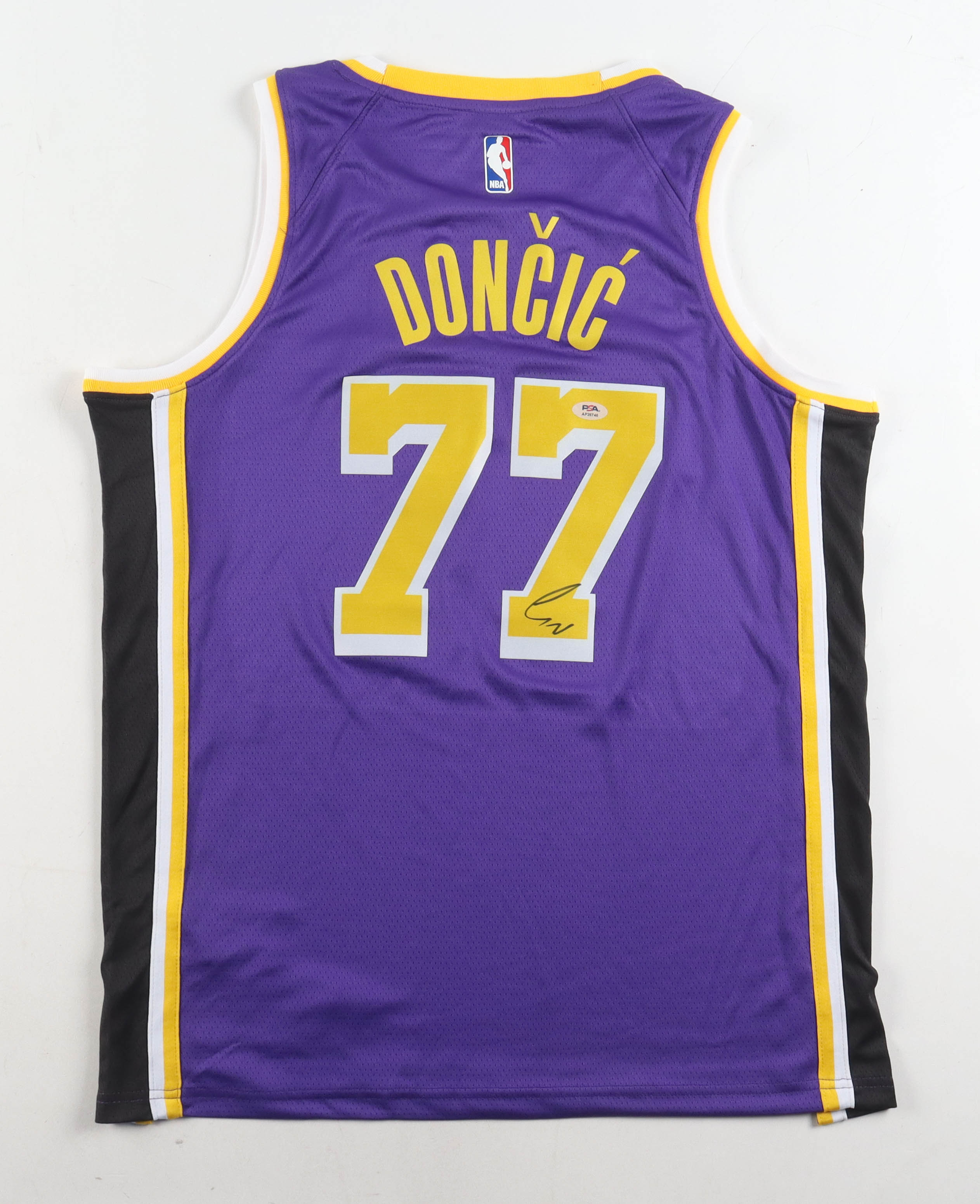Luka Doncic Signed Lakers Jordan Authentic Jersey (PSA) at PristineAuction.com Luka Doncic Signed Lakers Jordan Authentic Jersey (PSA) at PristineAuction.com