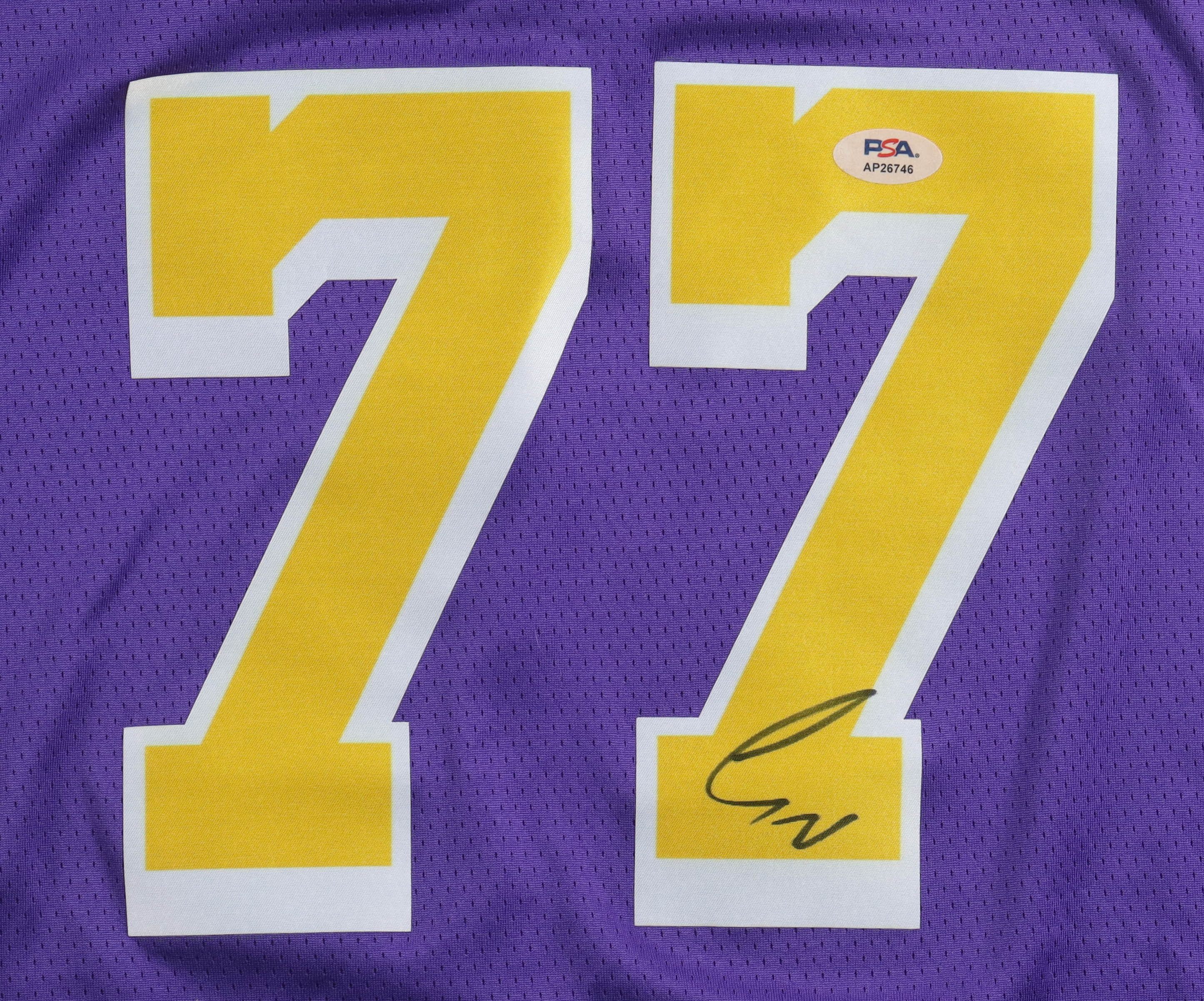 Luka Doncic Signed Lakers Jordan Authentic Jersey (PSA) at PristineAuction.com Luka Doncic Signed Lakers Jordan Authentic Jersey (PSA) at PristineAuction.com