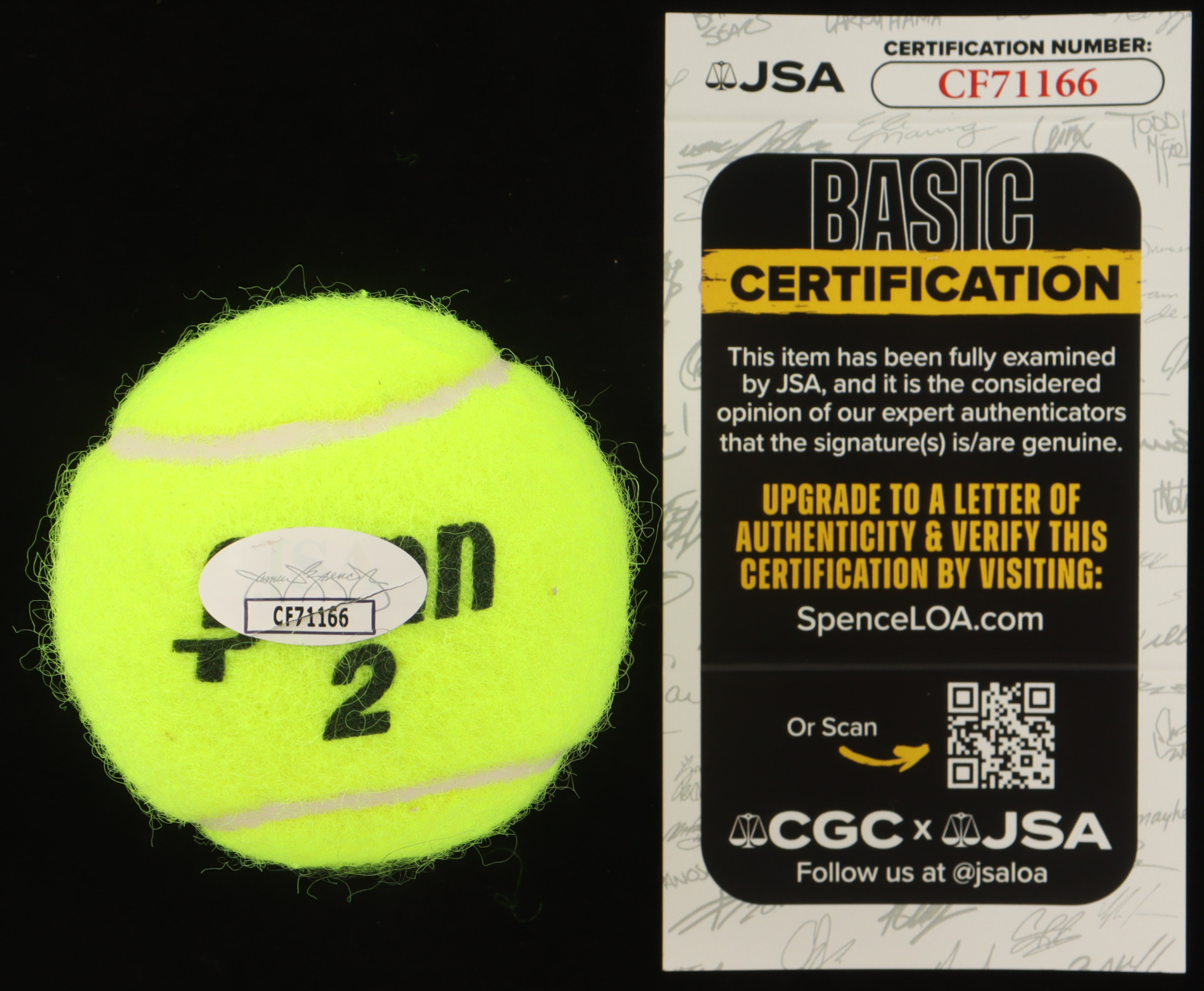 Novak Djokovic Signed Tennis Ball (JSA) at PristineAuction.com Novak Djokovic Signed Tennis Ball (JSA) at PristineAuction.com