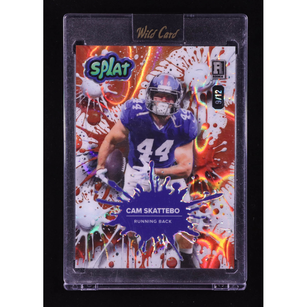 Cam Skattebo 2025 Wild Card Splat #SBORA03-CS RC #9/12 | Pristine Auction