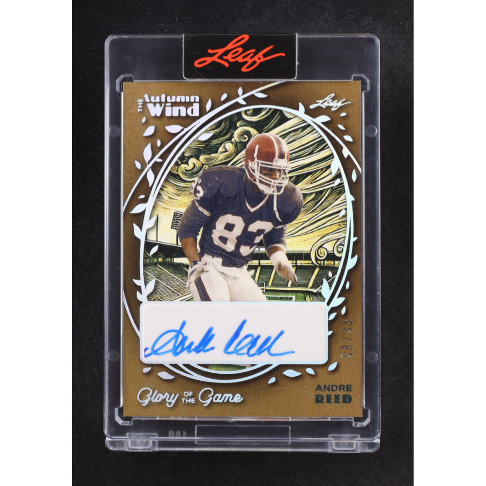 Andre Reed 2025 Leaf The Autumn Wind Glory Of The Game Auto #AW-AR1 #08/35 at PristineAuction.com