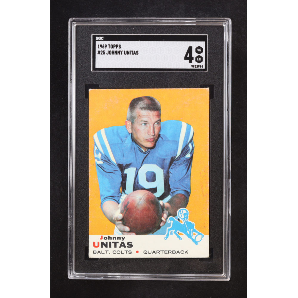 Johnny Unitas 1969 Topps #25 (SGC 4) at PristineAuction.com