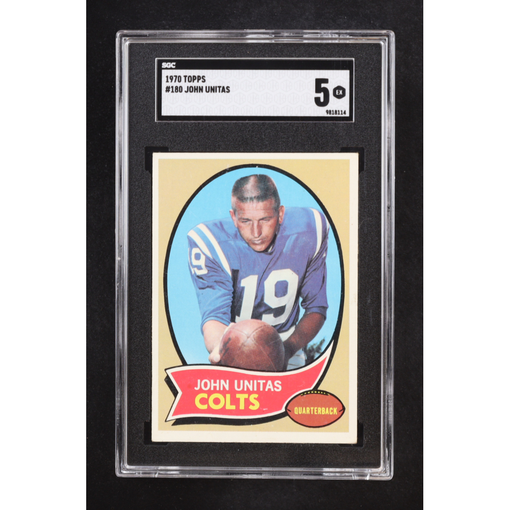 Johnny Unitas 1970 Topps #180 (SGC 5) at PristineAuction.com