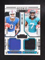 Keon Coleman / Brian Thomas Jr. 2024 Panini Contenders Dual Relic Rookie Ticket #DS-4 RC at PristineAuction.com