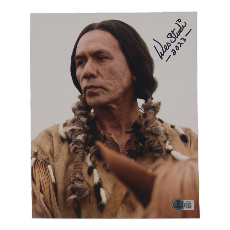 Wes Studi Signed "Hell on Wheels" 8x10 Photo Inscribed "2023" (Beckett) at PristineAuction.com Wes Studi Signed "Hell on Wheels" 8x10 Photo Inscribed "2023" (Beckett) at PristineAuction.com