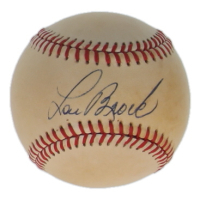 Lou Brock Signed ONL Baseball (Beckett) at PristineAuction.com