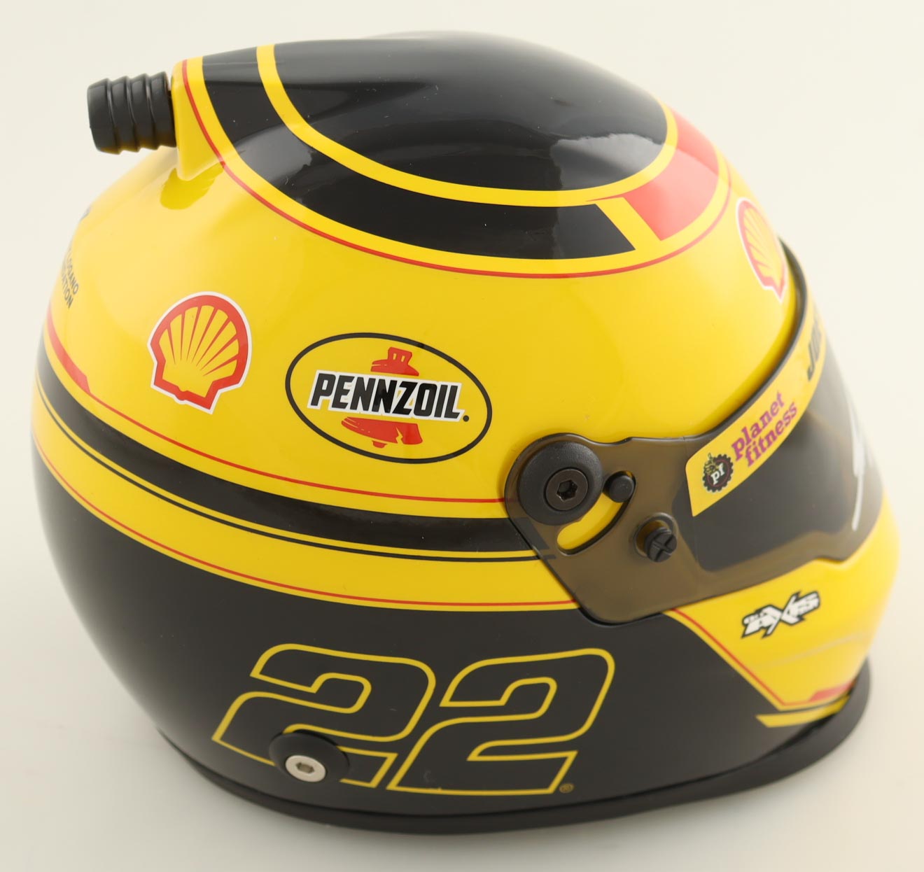 Joey Logano Signed NASCAR Pennzoil Mini Helmet (PA) at PristineAuction.com Joey Logano Signed NASCAR Pennzoil Mini Helmet (PA) at PristineAuction.com