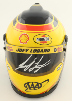 Joey Logano Signed NASCAR Pennzoil Mini Helmet (PA) at PristineAuction.com