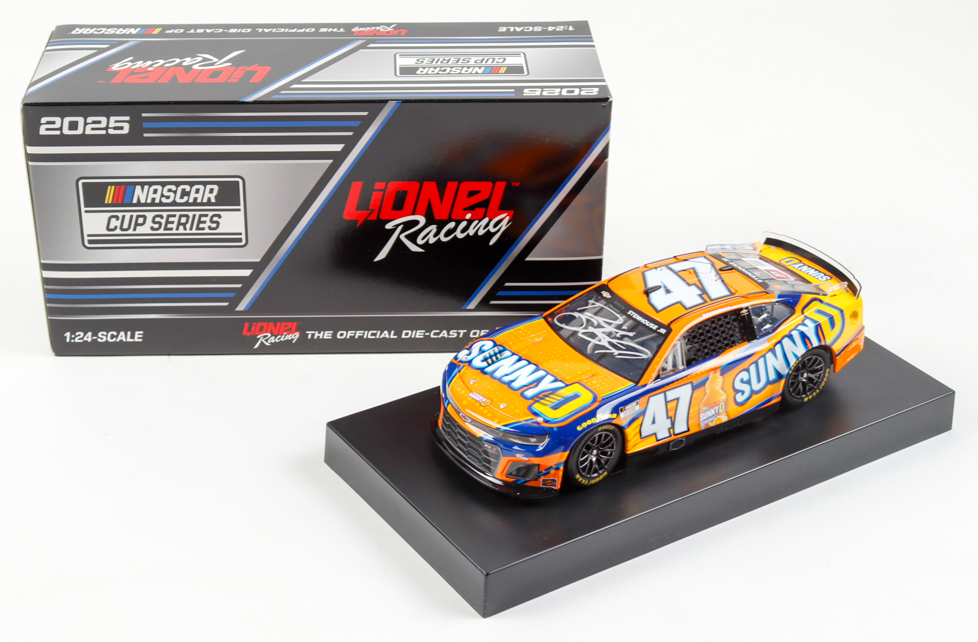 Ricky Stenhouse Jr. Signed 2025 #47 SunnyD Camaro ZL1 | 1:24 Diecast Car (PA) at PristineAuction.com Ricky Stenhouse Jr. Signed 2025 #47 SunnyD Camaro ZL1 | 1:24 Diecast Car (PA) at PristineAuction.com