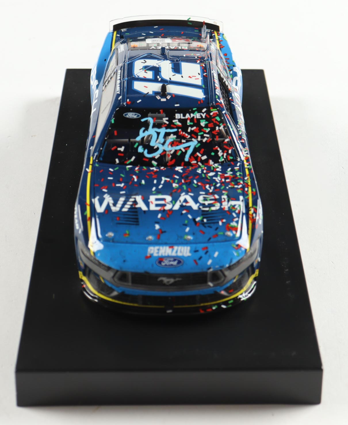 Ryan Blaney Signed 2024 #12 Wabash Pocono Win Mustang | 1:24 Diecast Car (PA) at PristineAuction.com Ryan Blaney Signed 2024 #12 Wabash Pocono Win Mustang | 1:24 Diecast Car (PA) at PristineAuction.com