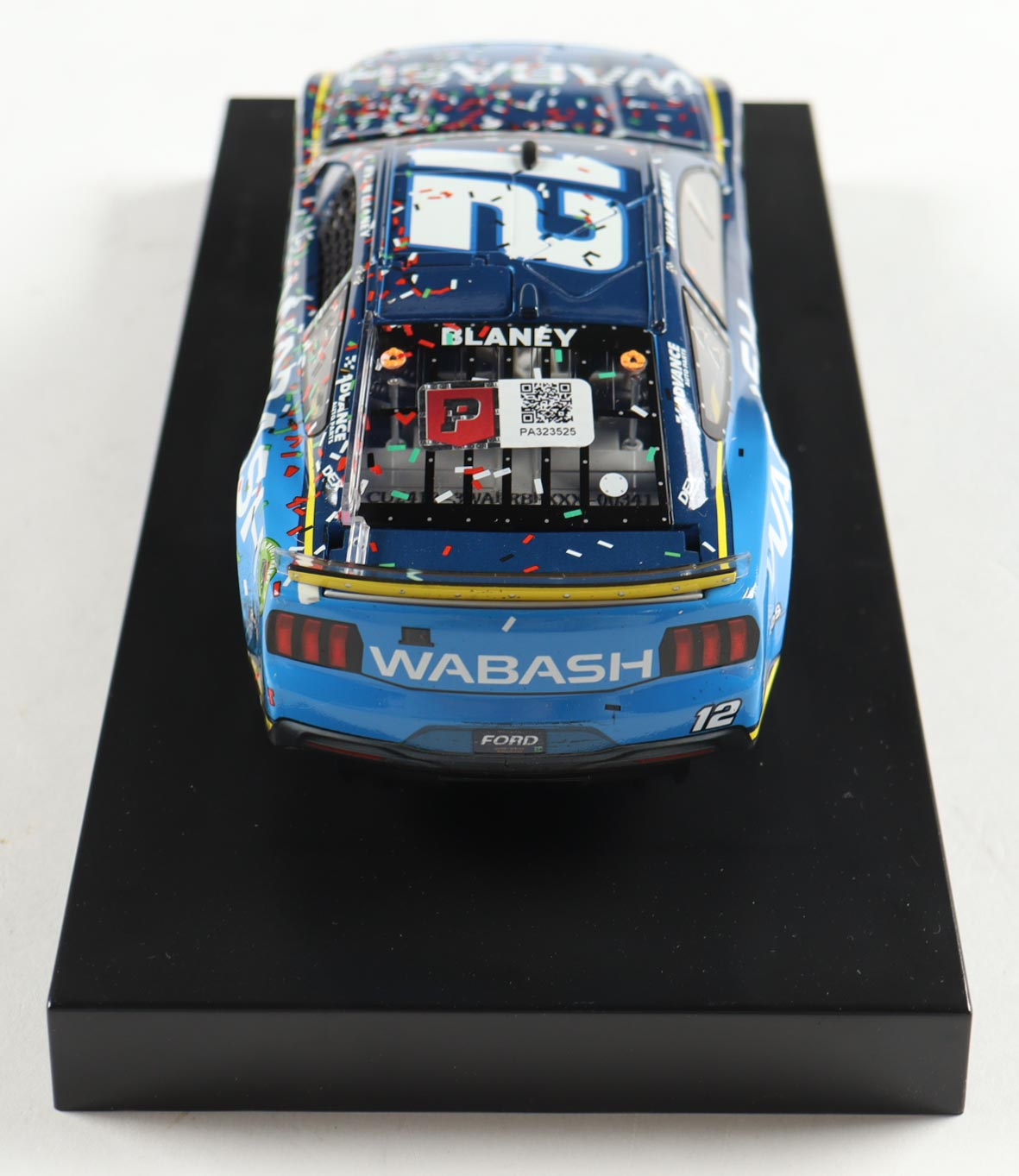 Ryan Blaney Signed 2024 #12 Wabash Pocono Win Mustang | 1:24 Diecast Car (PA) at PristineAuction.com Ryan Blaney Signed 2024 #12 Wabash Pocono Win Mustang | 1:24 Diecast Car (PA) at PristineAuction.com