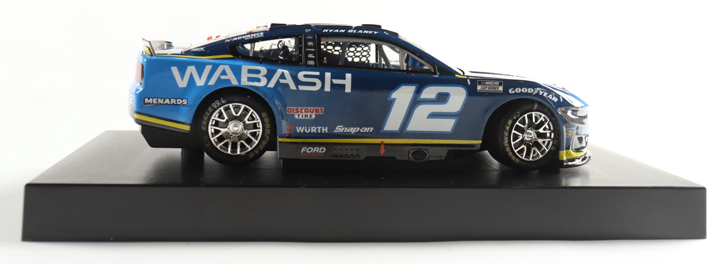 Ryan Blaney Signed 2024 #12 Wabash Pocono Win Mustang | 1:24 Diecast Car (PA) at PristineAuction.com Ryan Blaney Signed 2024 #12 Wabash Pocono Win Mustang | 1:24 Diecast Car (PA) at PristineAuction.com