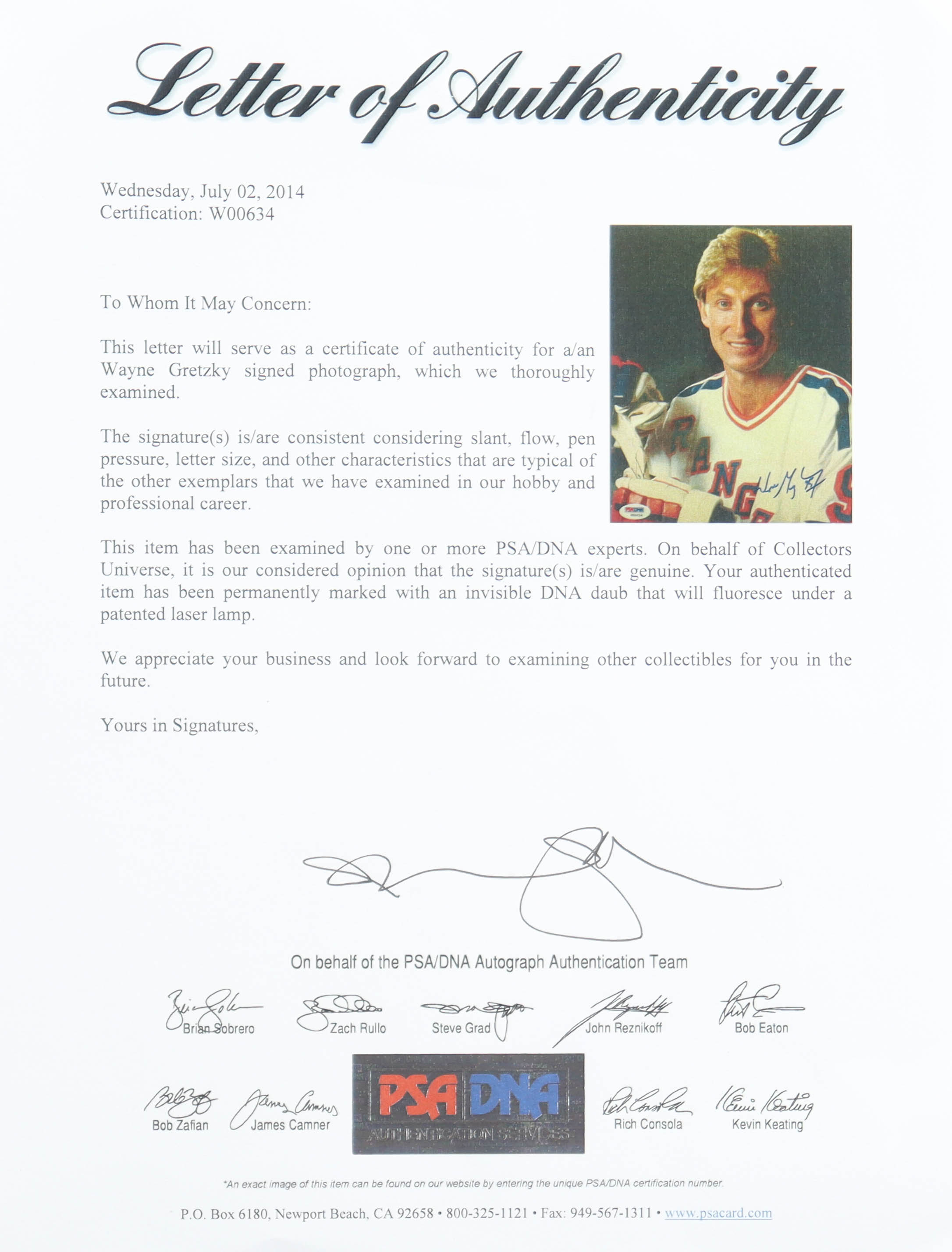 Wayne Gretzky Signed Rangers Custom Framed Photo Display (PSA) at PristineAuction.com Wayne Gretzky Signed Rangers Custom Framed Photo Display (PSA) at PristineAuction.com