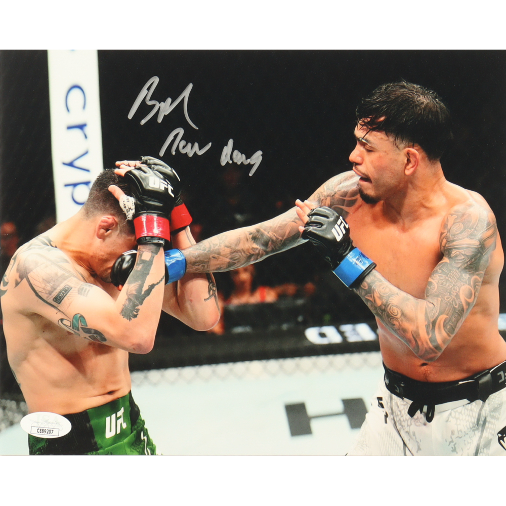 Brandon Royval Signed UFC 8x10 Photo Inscribed "Raw Dawg" (JSA) at PristineAuction.com