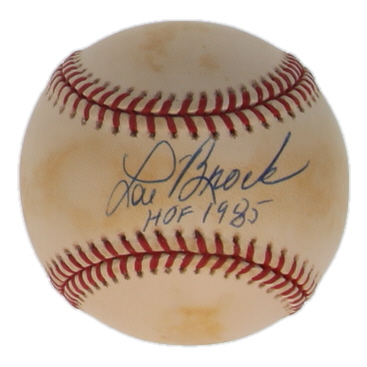 Lou Brock Signed ONL Baseball Inscribed "HOF 1985" (PSA) at PristineAuction.com Lou Brock Signed ONL Baseball Inscribed "HOF 1985" (PSA) at PristineAuction.com