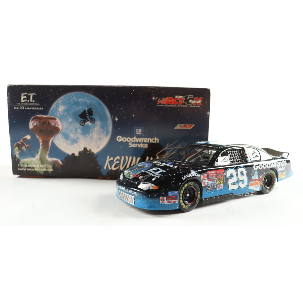 Kevin Harvick Signed #29 GM Goodwrench Service / E.T. 2002 Monte Carlo 1:24 Diecast Car (JSA) at PristineAuction.com