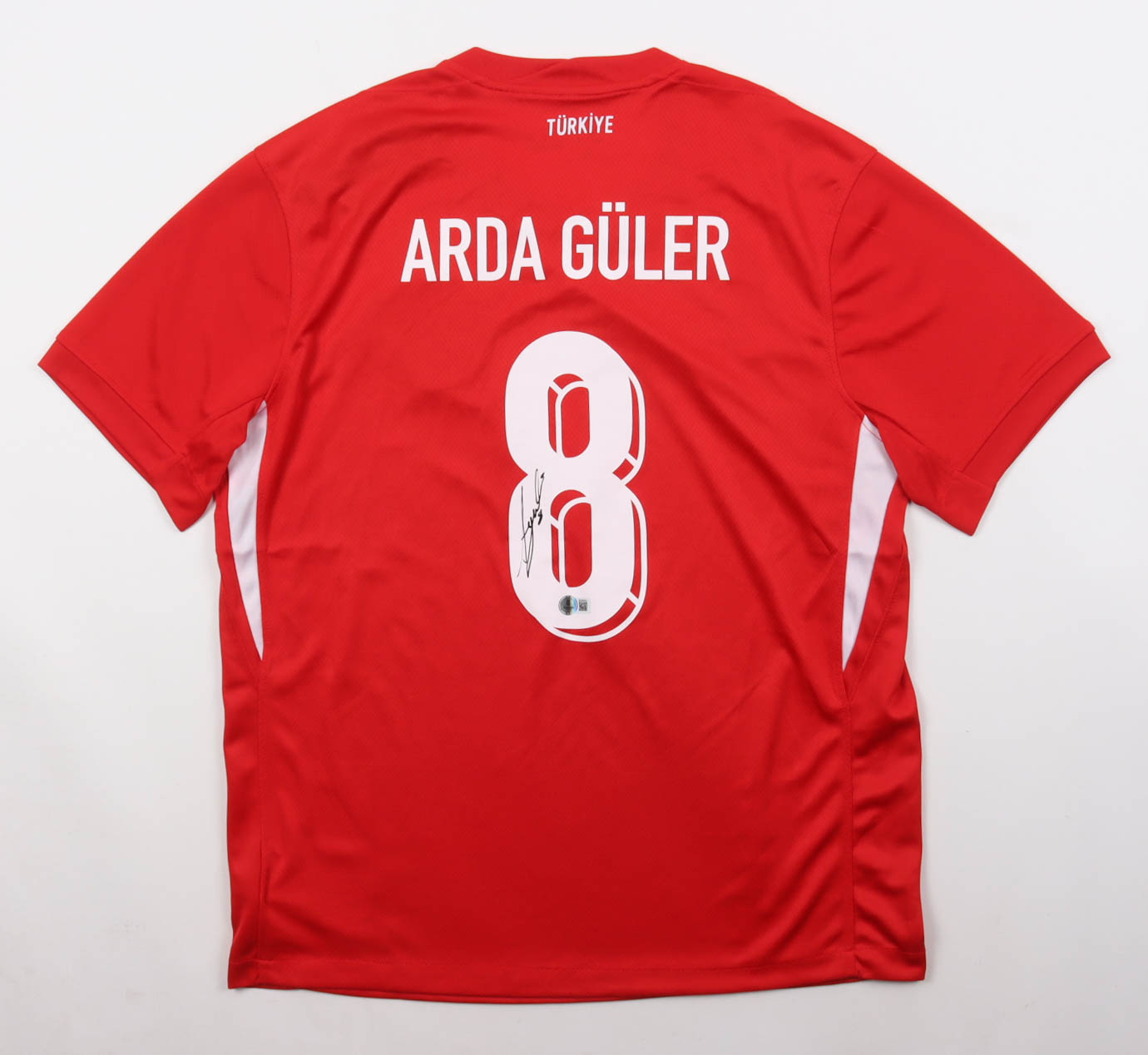 Arda Guler Signed Turkey Nike Authentic Jersey (Beckett) at PristineAuction.com Arda Guler Signed Turkey Nike Authentic Jersey (Beckett) at PristineAuction.com