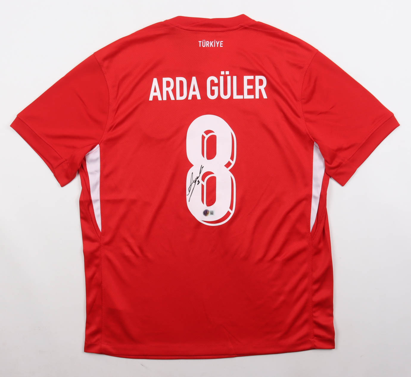 Arda Guler Signed Turkey Nike Authentic Jersey (Beckett) at PristineAuction.com Arda Guler Signed Turkey Nike Authentic Jersey (Beckett) at PristineAuction.com