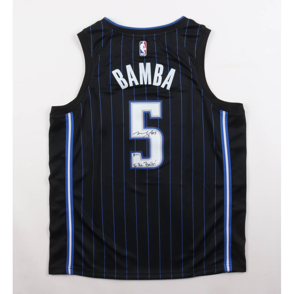Mohamed Bamba Signed Magic Nike Authentic Jersey Inscribed "I Be Ballin" (Beckett) at PristineAuction.com