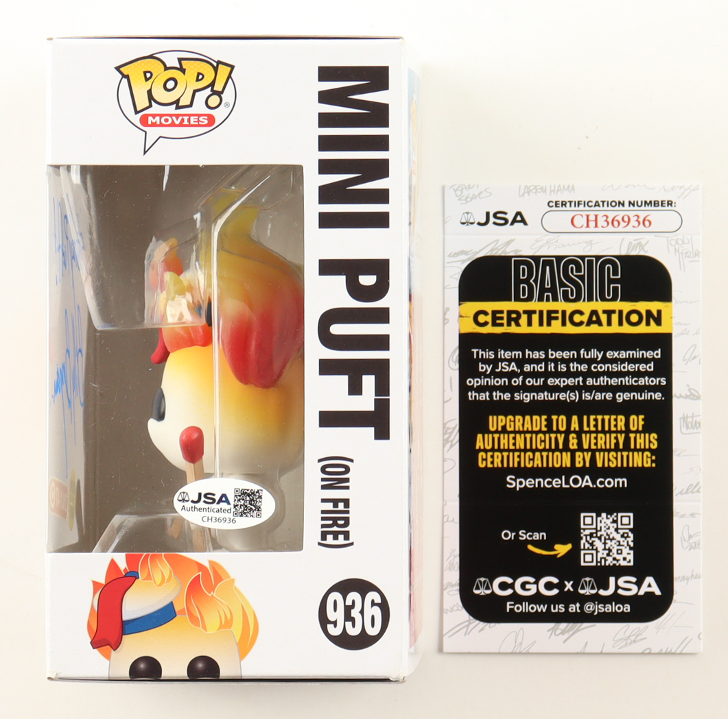 Billy Bryan Signed "Ghostbusters" #936 Mini Puft (On Fire) Funko Pop! Vinyl Figure (JSA) at PristineAuction.com Billy Bryan Signed "Ghostbusters" #936 Mini Puft (On Fire) Funko Pop! Vinyl Figure (JSA) at PristineAuction.com