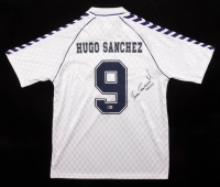 Hugo Sanchez Signed Real Madrid Hummel Authentic Jersey Inscribed "Sep/2025" (Beckett) at PristineAuction.com