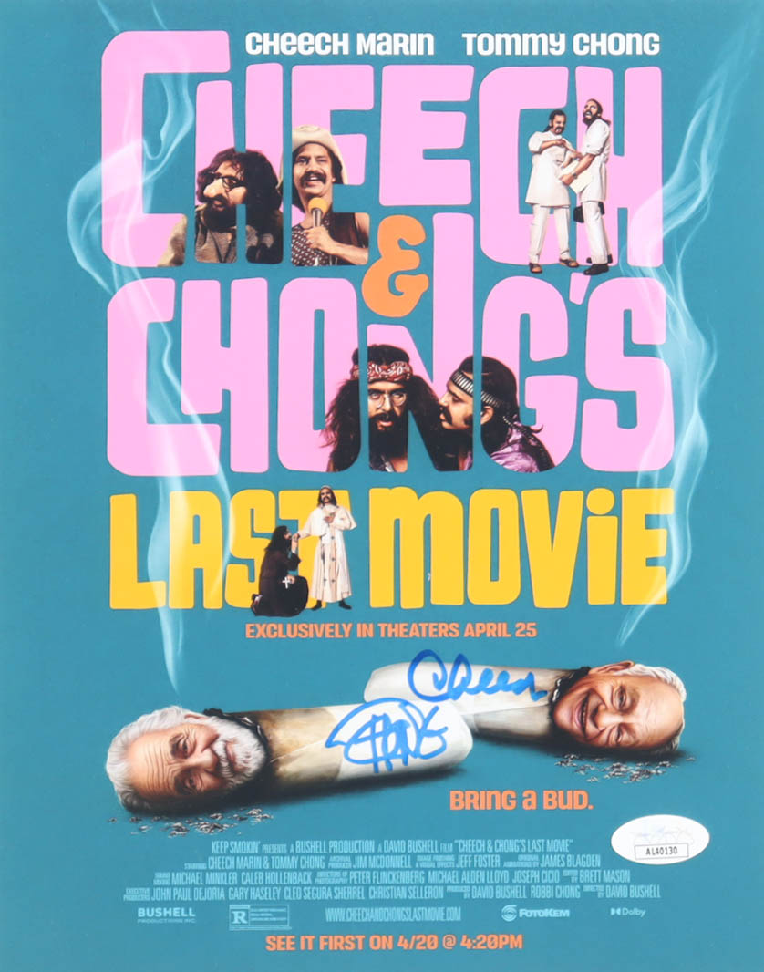 Cheech Marin & Tommy Chong Signed "Cheech & Chong's Last Movie" 8x10 Photo (JSA) at PristineAuction.com Cheech Marin & Tommy Chong Signed "Cheech & Chong's Last Movie" 8x10 Photo (JSA) at PristineAuction.com