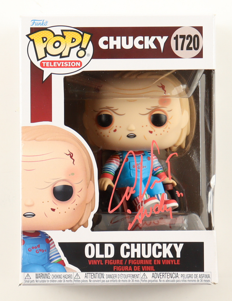 Alex Vincent Signed "Chucky" #1720 Old Chucky Funko Pop! Vinyl Figure Inscribed "Andy" (JSA) at PristineAuction.com Alex Vincent Signed "Chucky" #1720 Old Chucky Funko Pop! Vinyl Figure Inscribed "Andy" (JSA) at PristineAuction.com