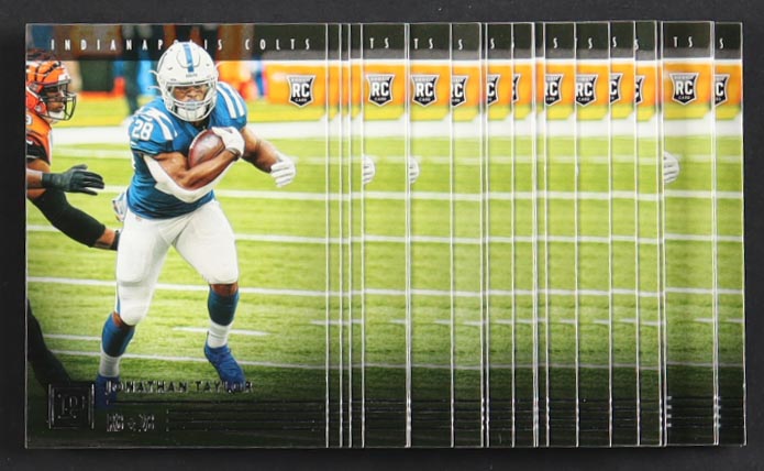 Lot Of (21) Jonathan Taylor 2020 Panini #12 RC at PristineAuction.com Lot Of (21) Jonathan Taylor 2020 Panini #12 RC at PristineAuction.com