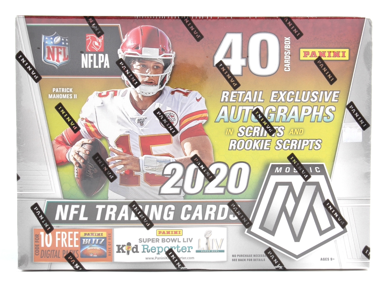 2020 Panini Mosaic Football Mega Box with (10) Packs at PristineAuction.com 2020 Panini Mosaic Football Mega Box with (10) Packs at PristineAuction.com