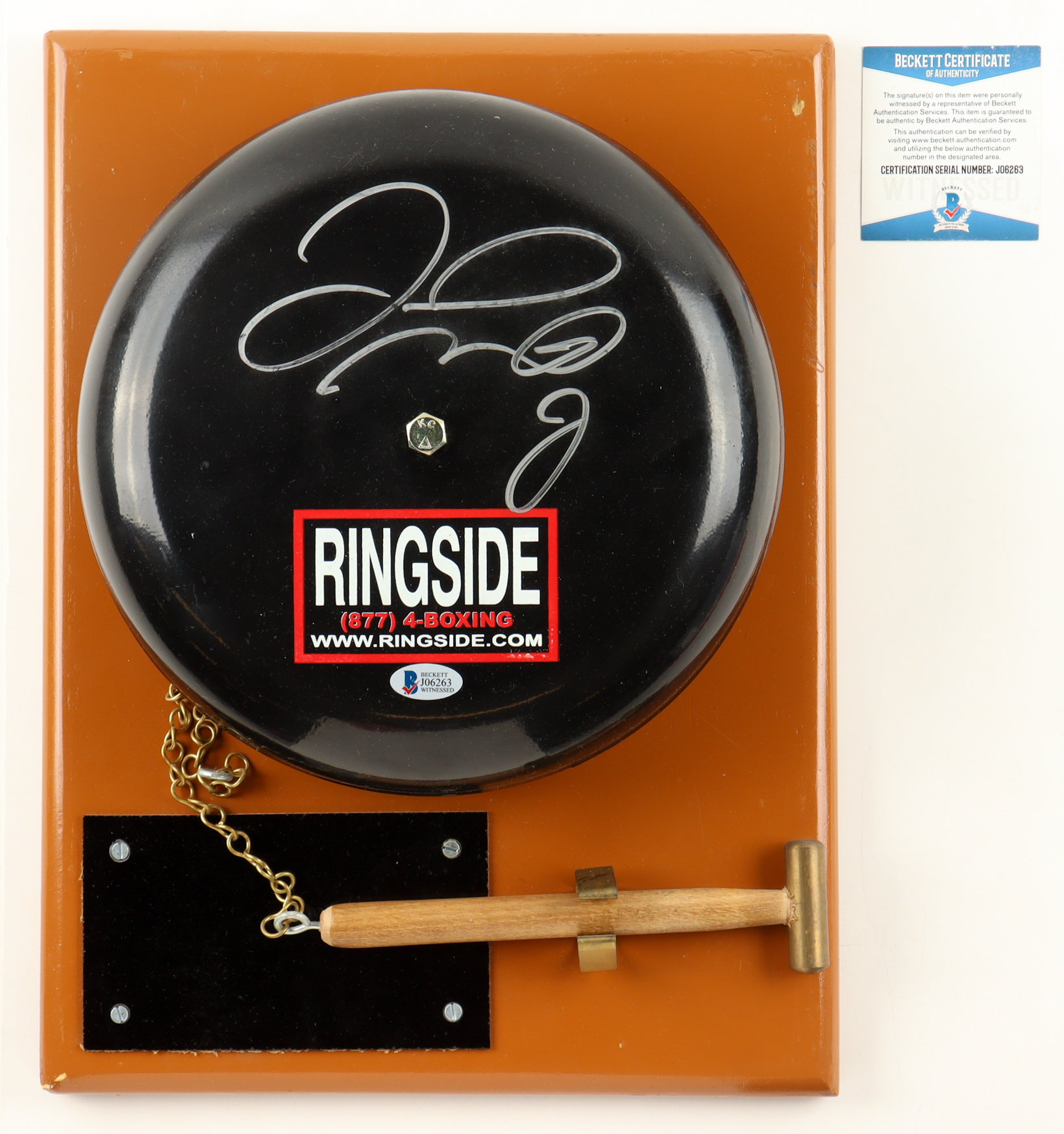 Floyd Mayweather Jr. Signed Ringside Boxing Bell (Beckett) at PristineAuction.com Floyd Mayweather Jr. Signed Ringside Boxing Bell (Beckett) at PristineAuction.com