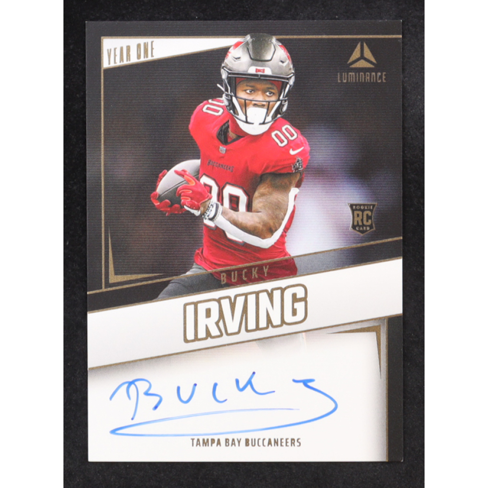 Bucky Irving 2024 Panini Luminance Year One Signatures #28 RC at PristineAuction.com